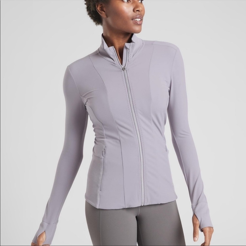 Athleta Lilac Purple Hope Zip Up Jacket Powervita Size XL